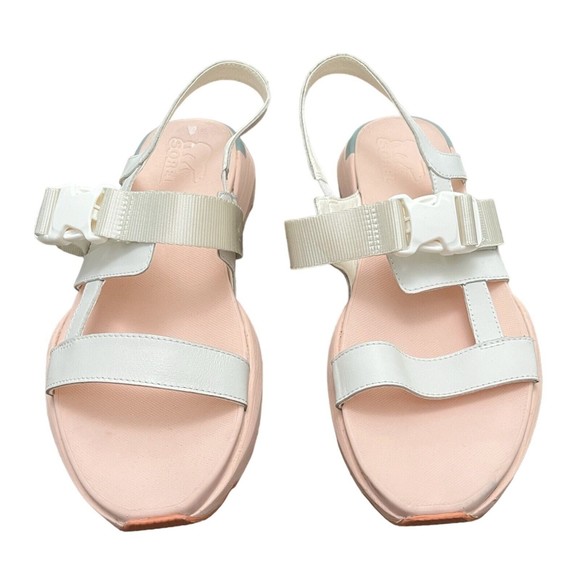 Sorel Shoes - Sorel Women’s 11 Kinetic Impact Sling Sandal Sea Salt Peach Blossom Buckle